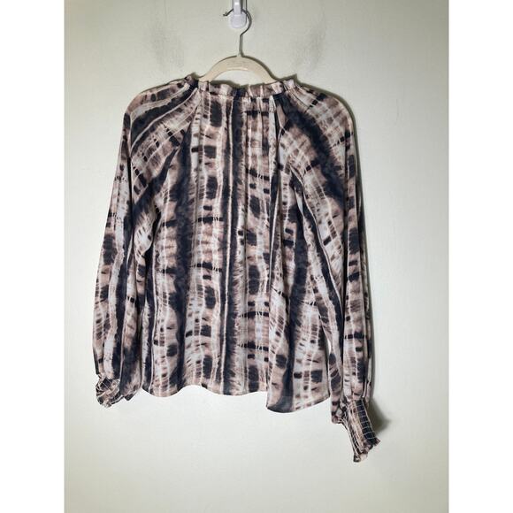 Allison Joy Black and Brown Long Sleeve Tie Dye Sz XS - Picture 2 of 2
